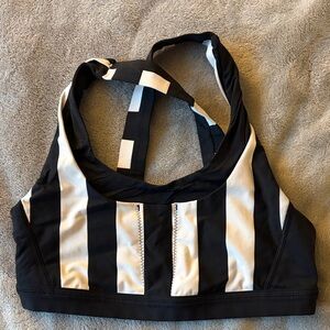 Lululemon Black and White Sports Bra